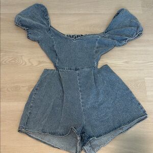 Women’s denim romper